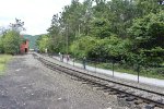 Passing a former tower where the right of way for the Lehigh Gorge trains pass in Jim Thorpe